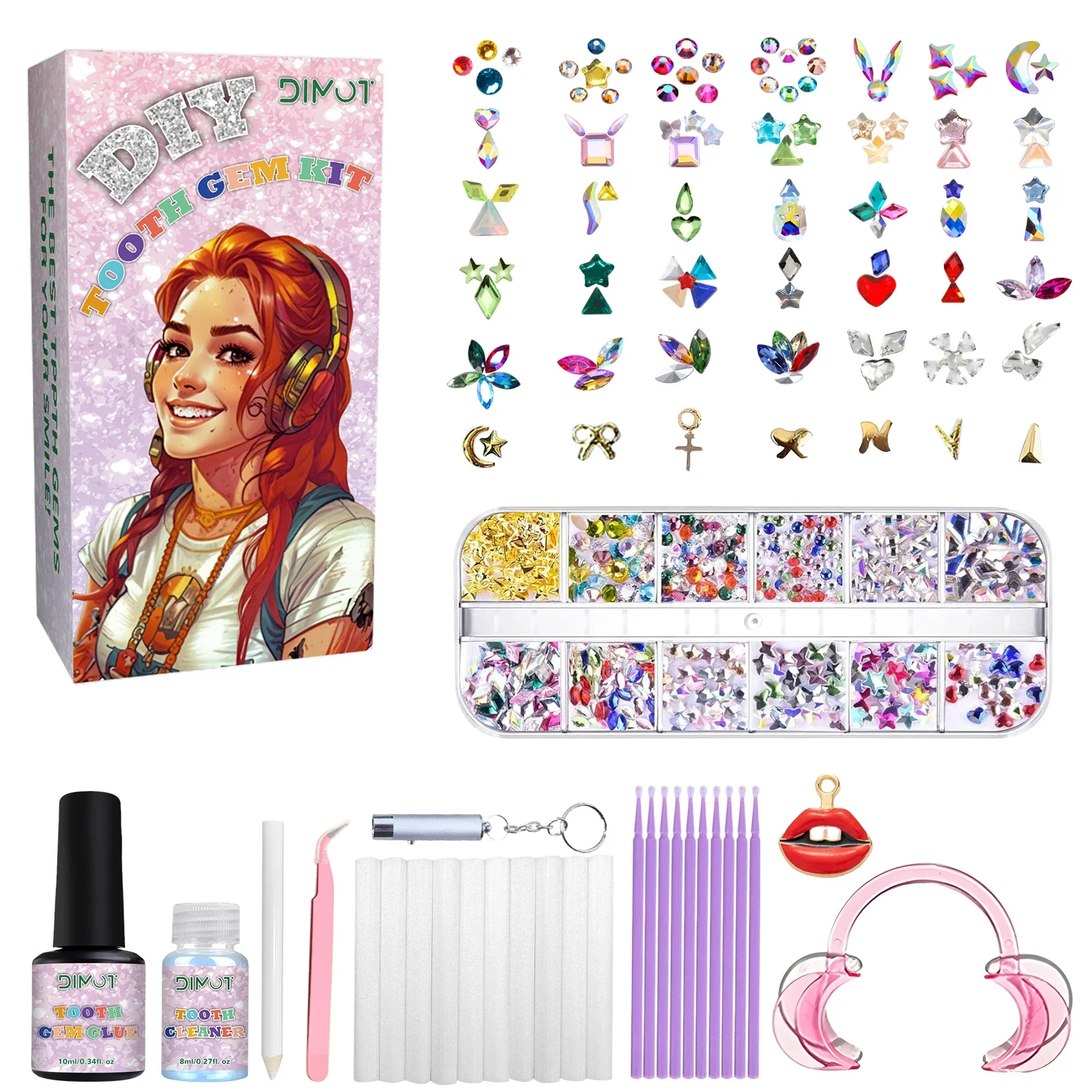 Tooth Gem Kit - Diş Takı Seti Kendin Yap Diş