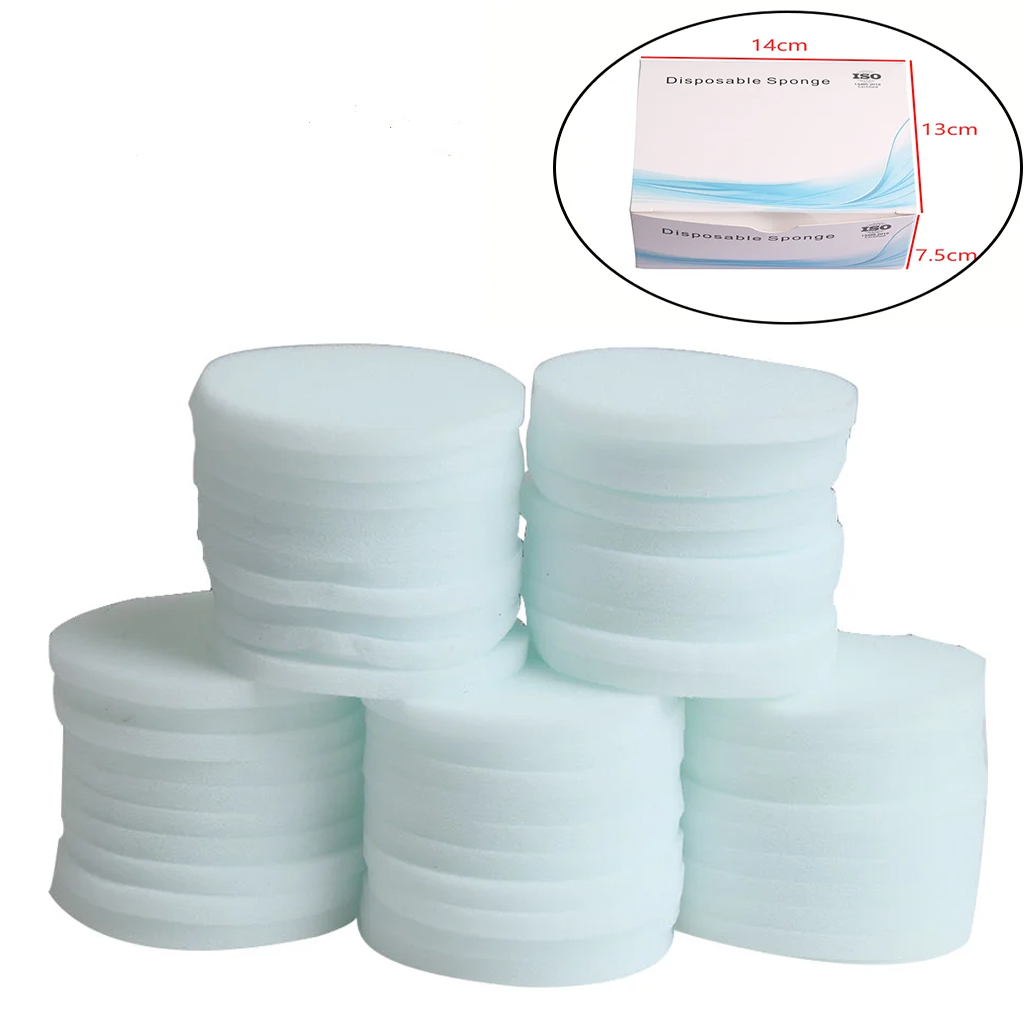 Teeth Whitening Foam Toothpaste - 50 adet/kutu Tek Kullanımlık Temiz Sünger