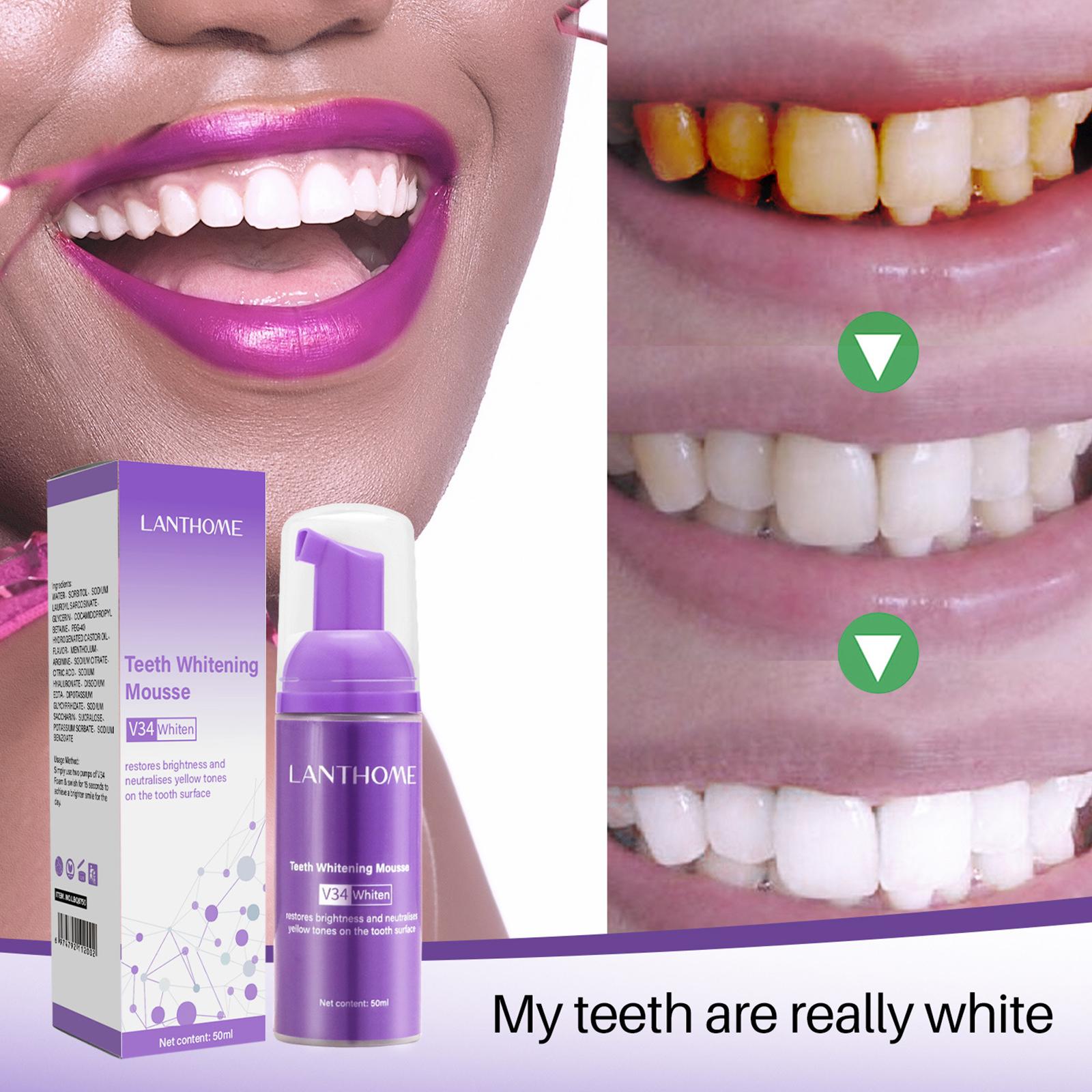 50MLTeeth Beyazlatma Köpüğü Le - Teeth Whitening Foam Toothpaste incelemesi ve fiyatı