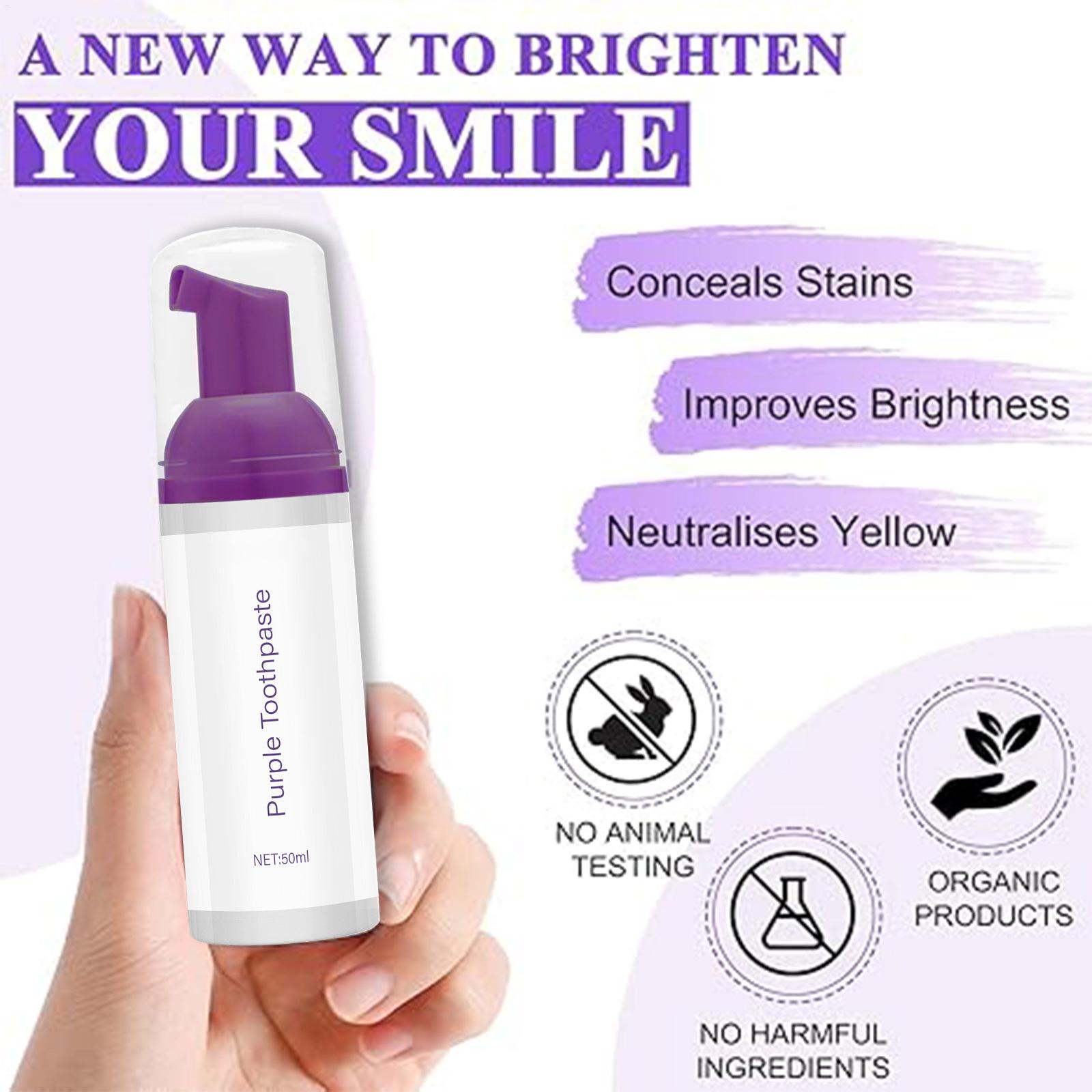 50ml Mor Beyazlatıcı Diş Macun - Teeth Whitening Foam Toothpaste incelemesi ve fiyatı