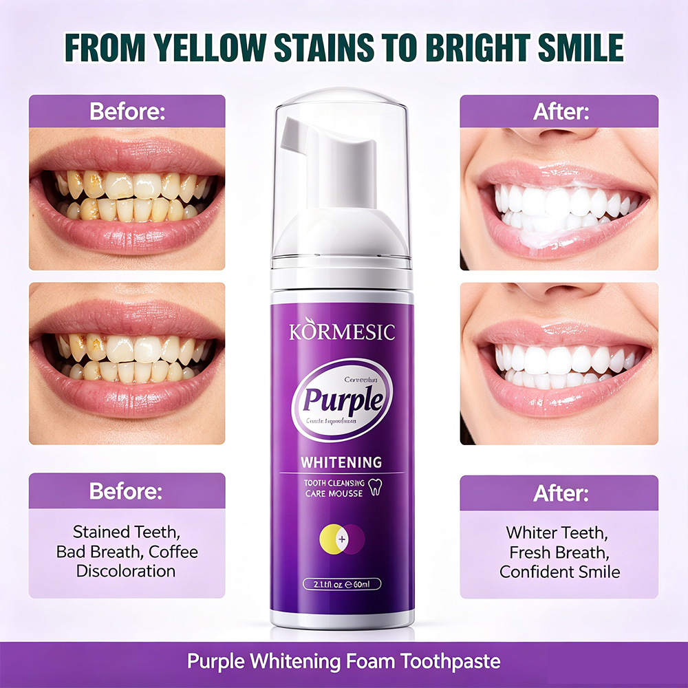 Mor Beyazlatıcı Diş Köpüğü V34 - Teeth Whitening Foam Toothpaste incelemesi ve fiyatı