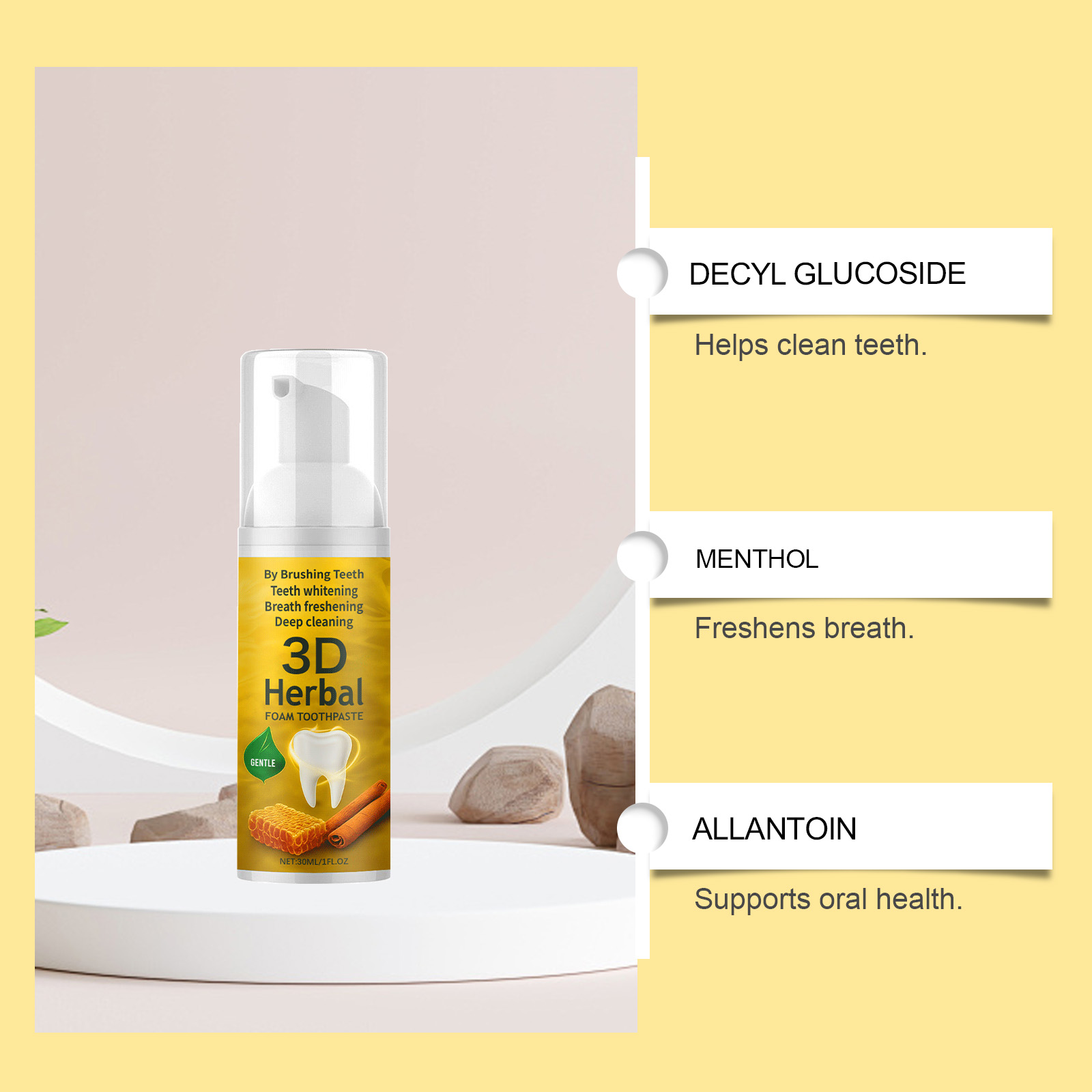 Bitkisel Diş Macunu Organik Fl - Teeth Whitening Foam Toothpaste incelemesi ve fiyatı
